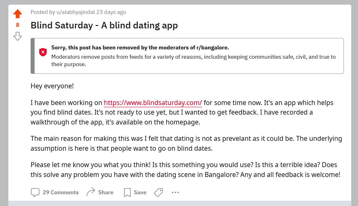 Reddit Post